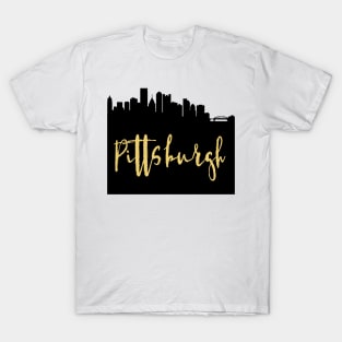 PITTSBURGH PENNSYLVANIA DESIGNER SILHOUETTE SKYLINE ART T-Shirt